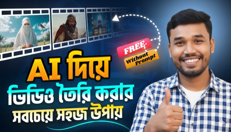 AI দিয়ে ছবি থেকে ভিডিও বানানোর সহজ ও ফ্রি উপায়