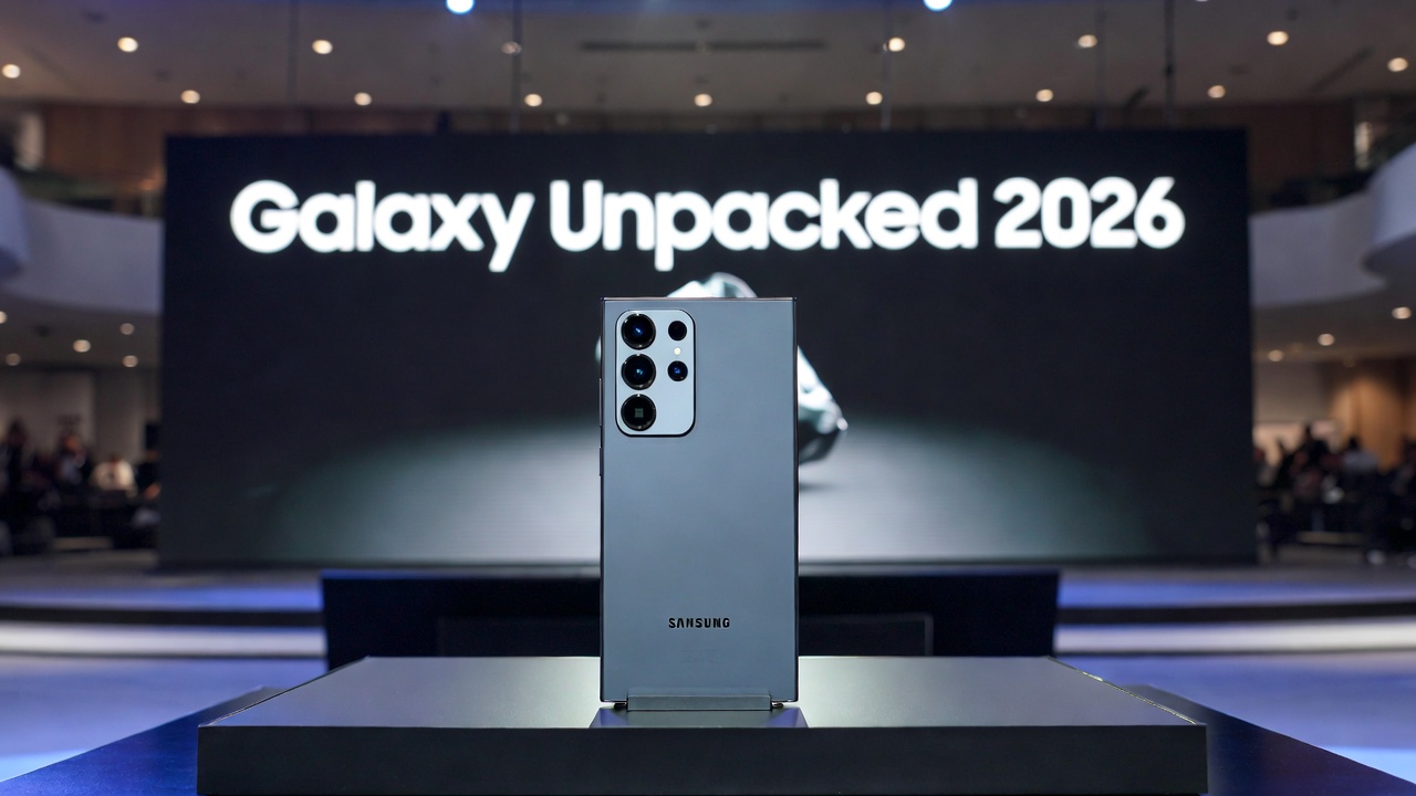 Samsung Galaxy Unpacked 2026 event featuring Galaxy S26 series