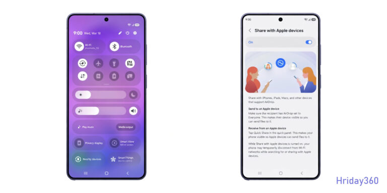 Samsung Brings AirDrop Support to Galaxy S26 via Quick Share