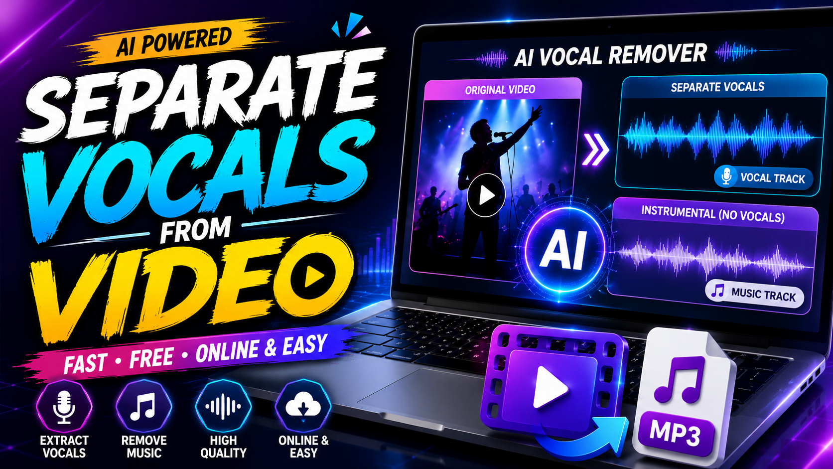 How to Separate Vocals from Video Online